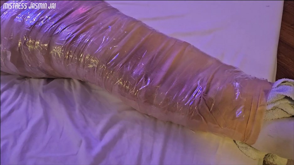 Mistress Jasmin Jai - Sissy Mummification - Goddess Jasmins Tape-Teased Toy